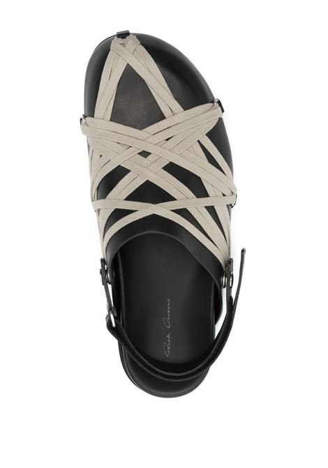 sandali megalaced mule granola uom neri RICK OWENS | RU01E5813 LOOW109
